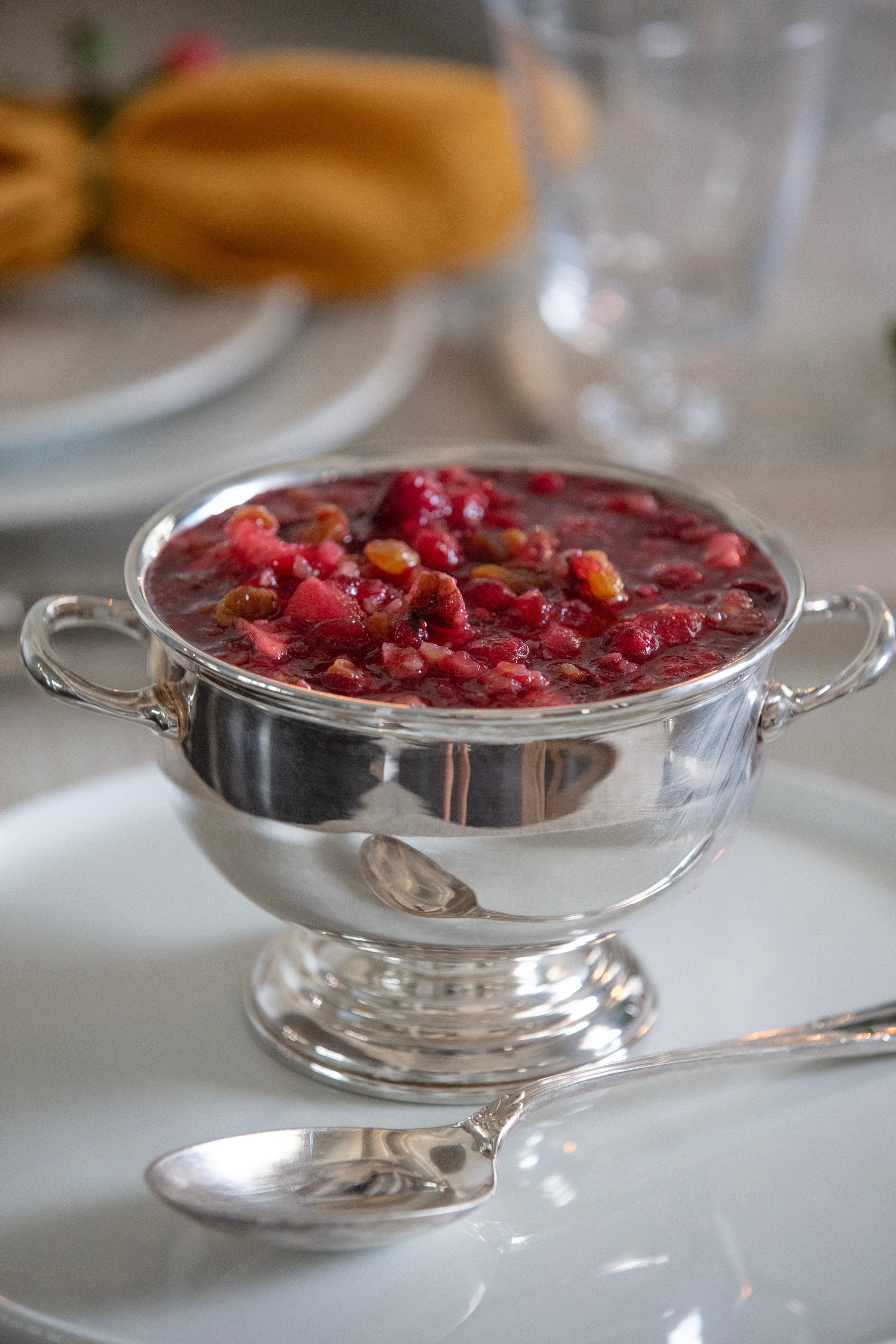 Hôtel Silver Private Label Footed Bowl With Handles
