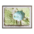 Crater Lake 1985 Shaded Relief Map - No Frame