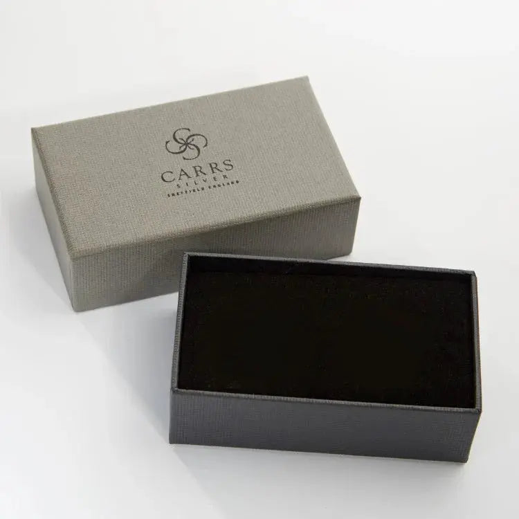 Carrs Sterling Silver Large Oval Hallmark Cufflinks