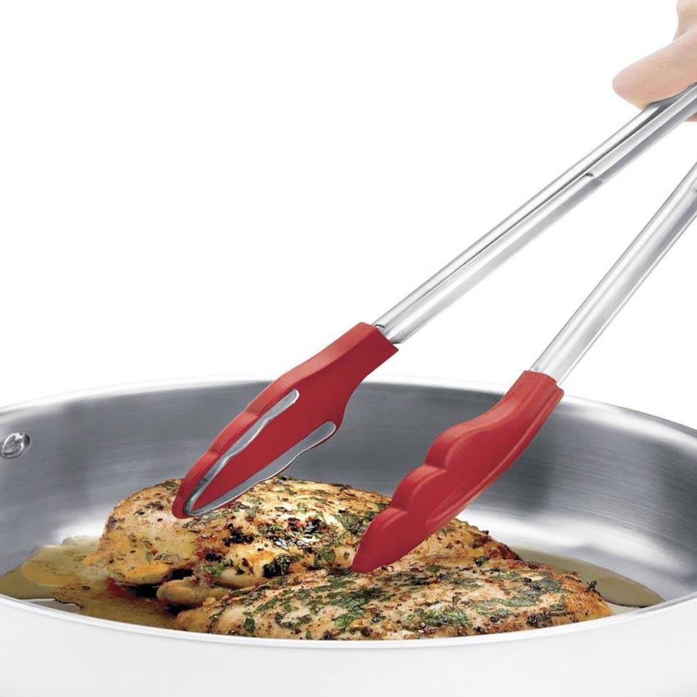 Cuisipro Silicone Tongs with Metal Teeth