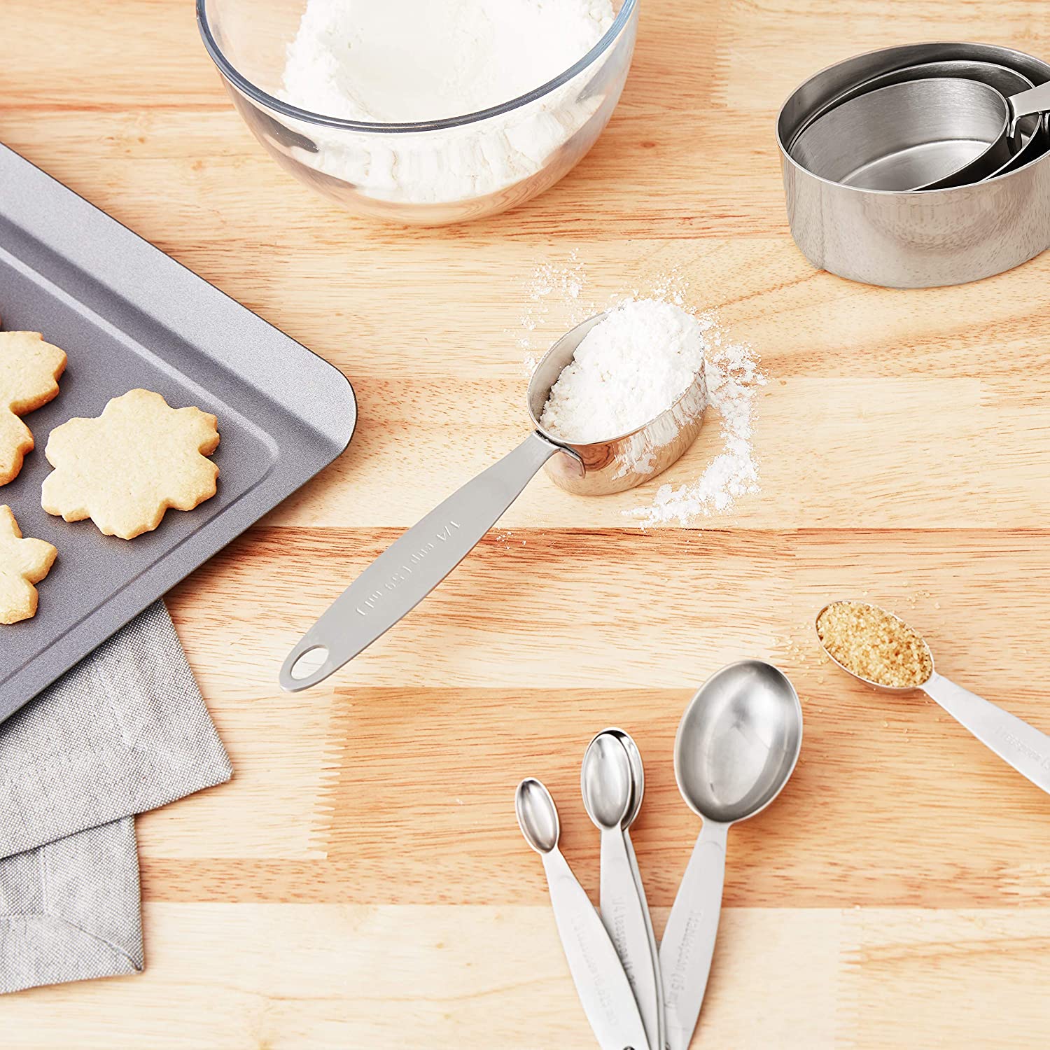 Cuisipro Stainless Steel Measuring Cups & Spoons Set