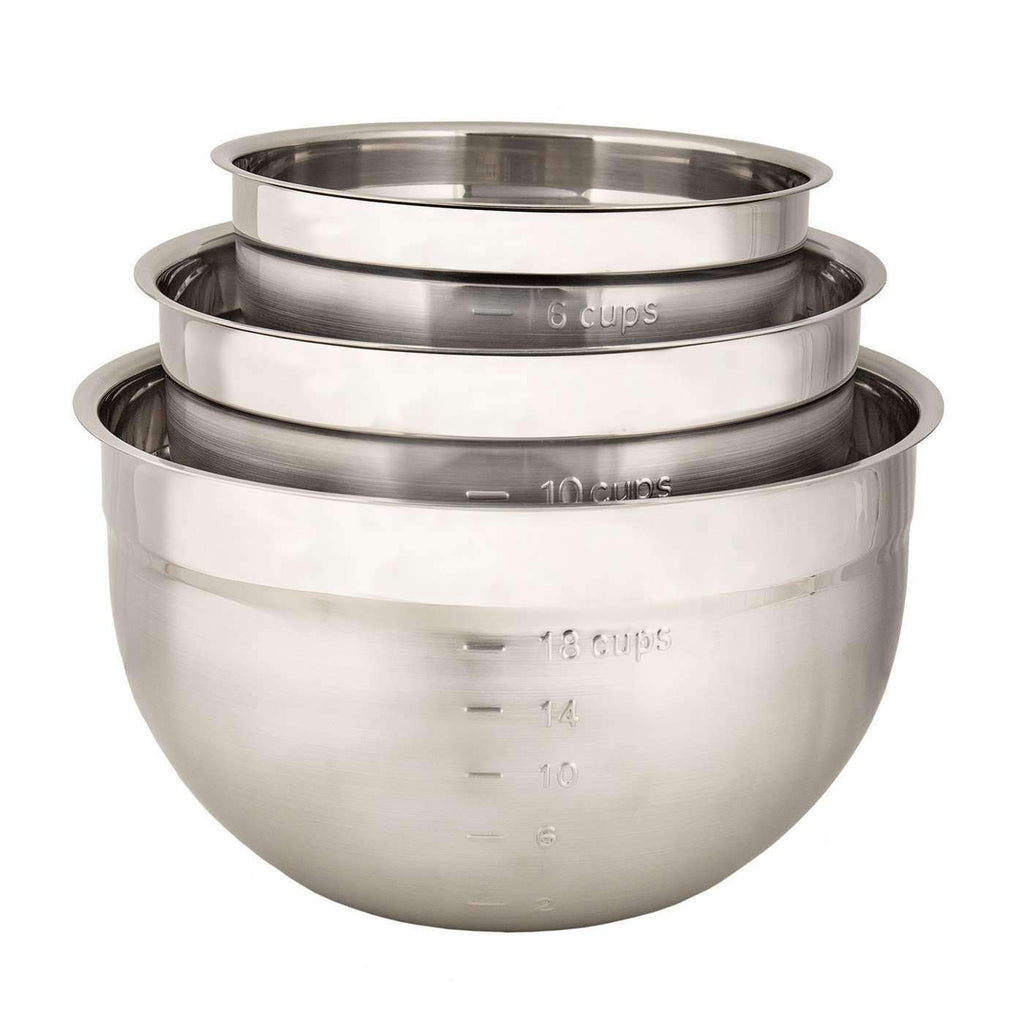 Cuisipro Stainless Steel Mixing Bowl - 3 Piece Set