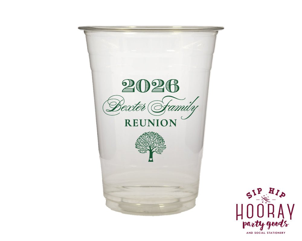 Custom Annual Family Reunion Soft Plastic Cups