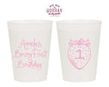Custom Berry 1st Birthday Strawberry Frosted Cups
