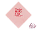 Custom Berry First Birthday Napkins