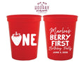 Custom Berry First Birthday Stadium Cups