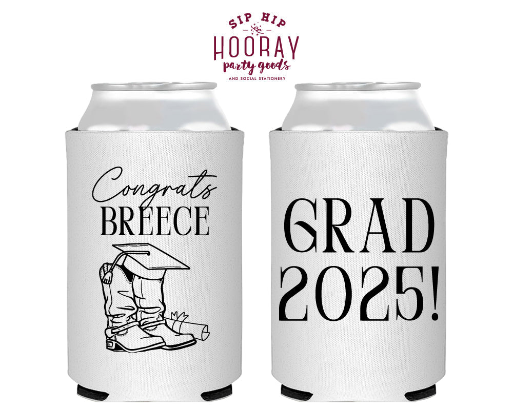 Custom Congrats Grad Foam Can Coolers