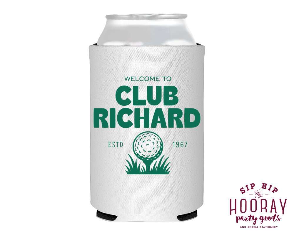 Custom Family Golf Club Can Coolers