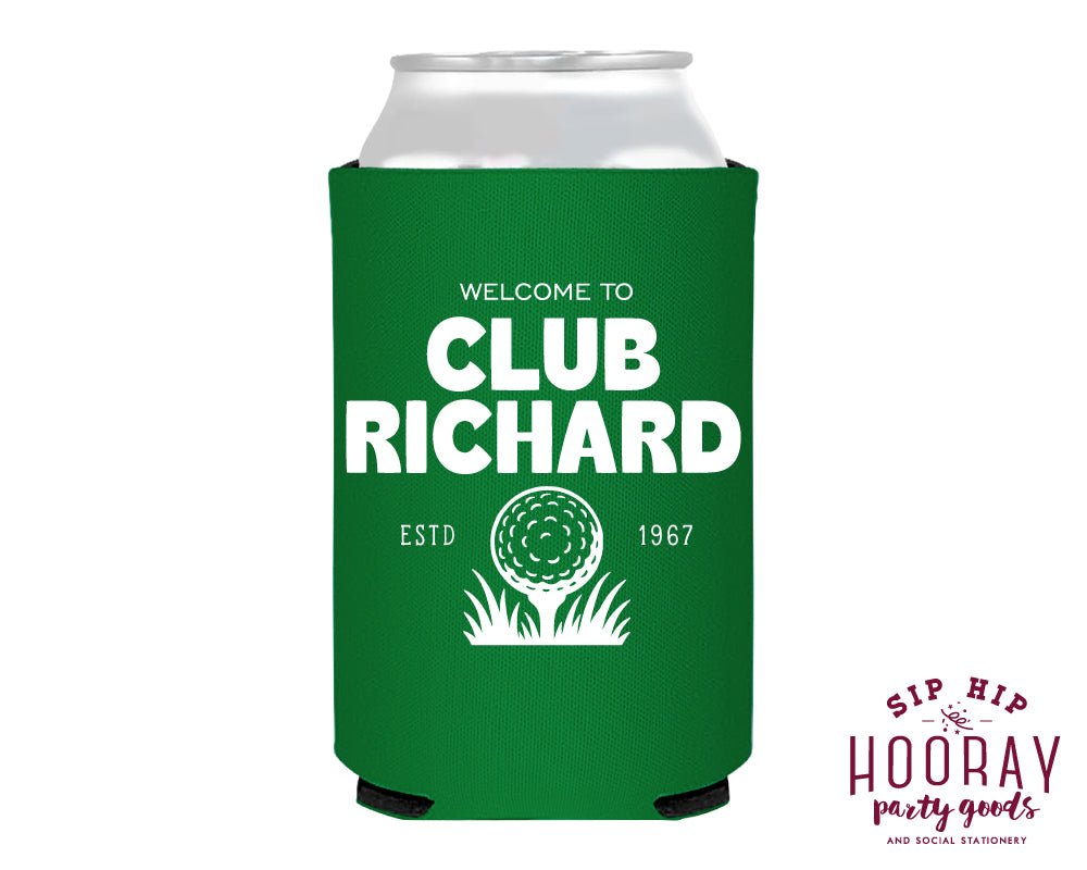 Custom Family Golf Club Can Coolers