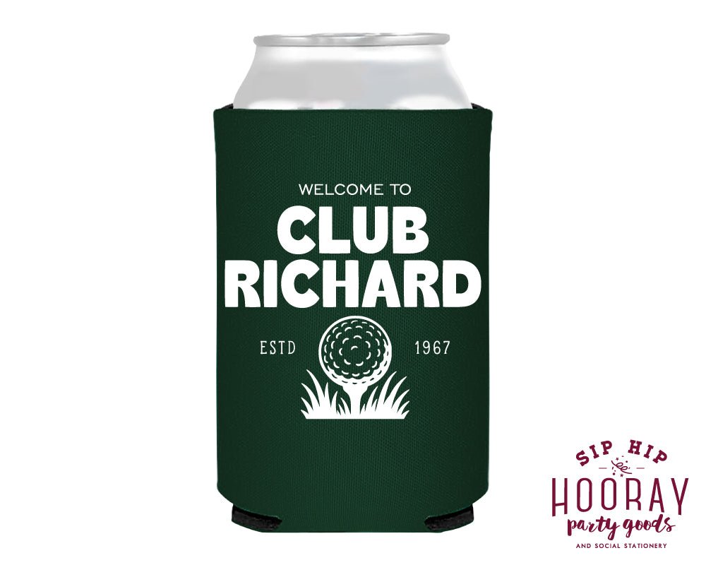 Custom Family Golf Club Can Coolers