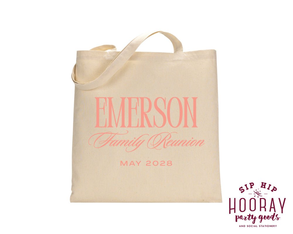 Custom Family Reunion Tote Bag