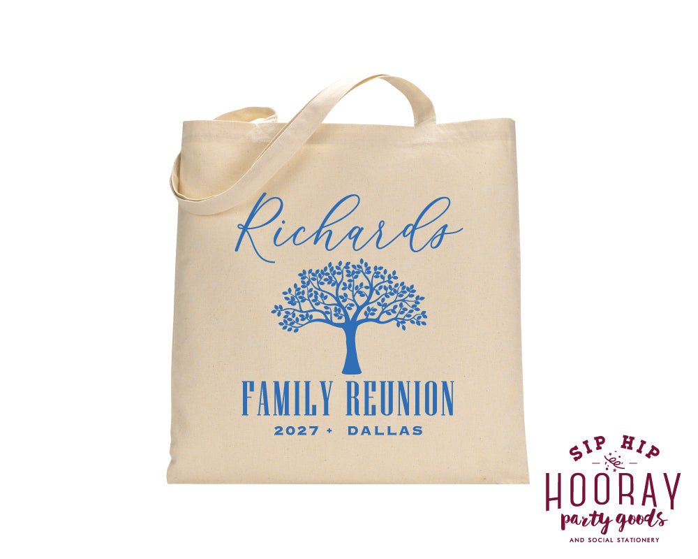 Custom Family Reunion Tree Tote Bag