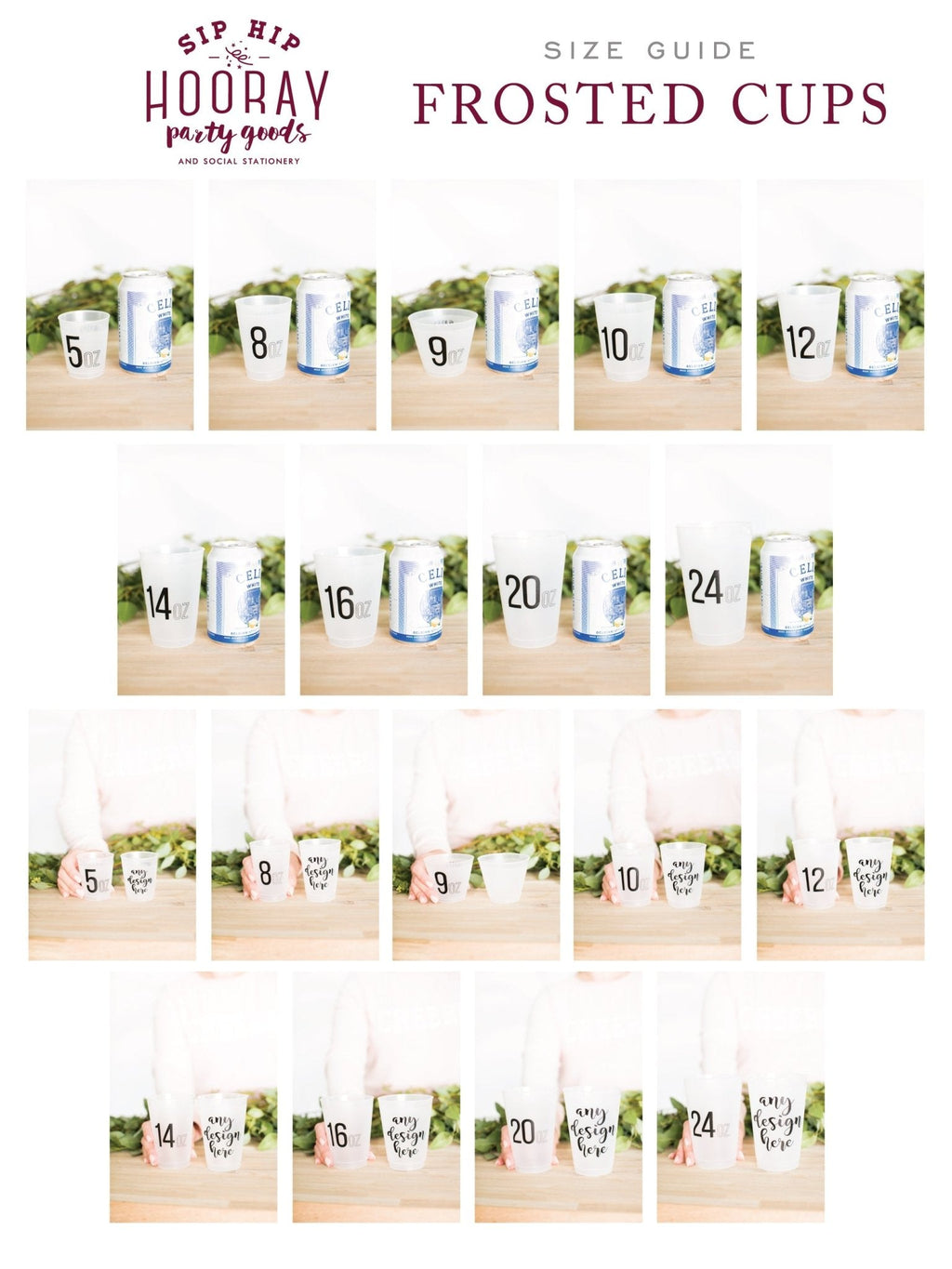 Custom Frosted Cups