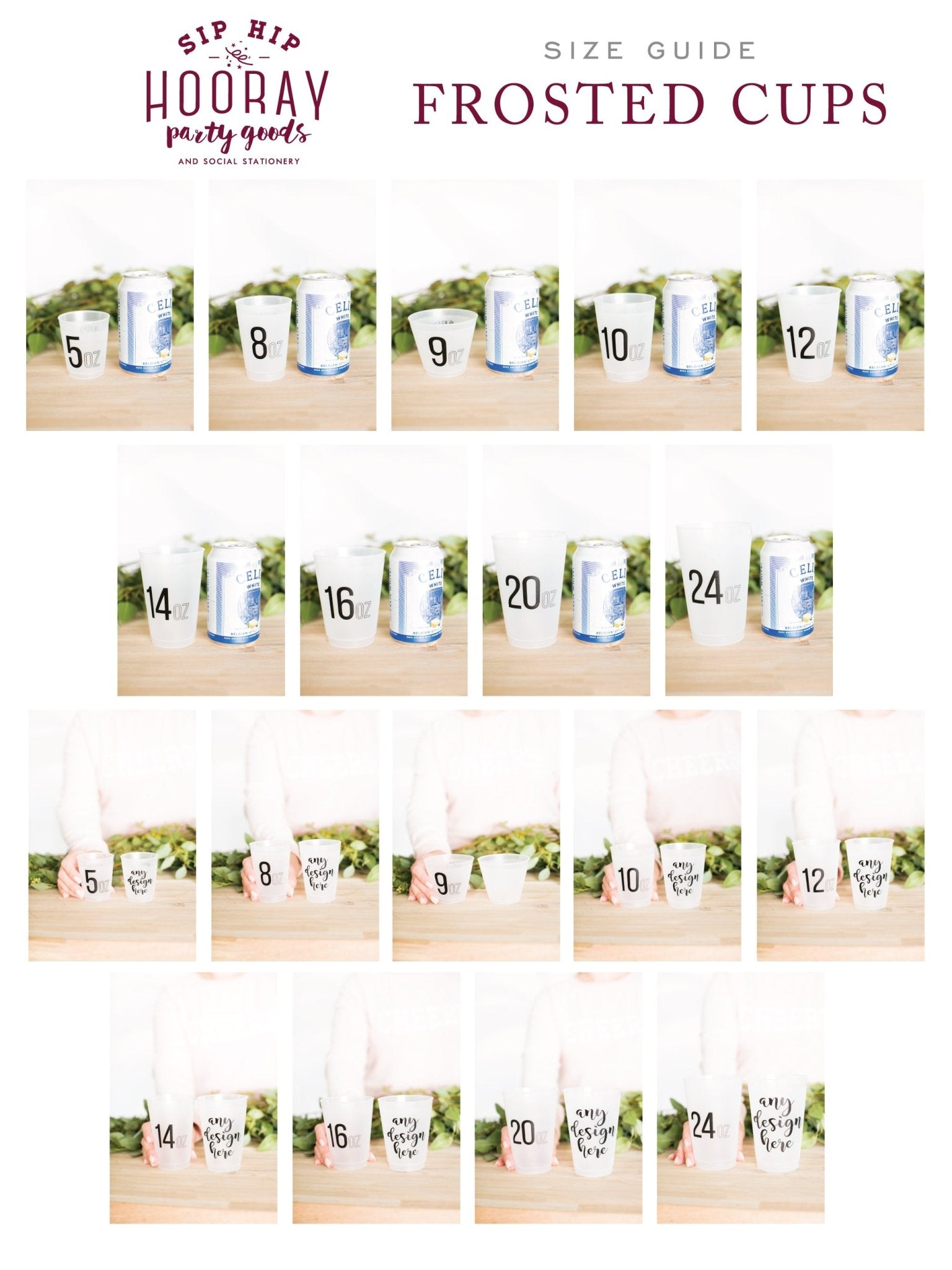 Custom Frosted Cups