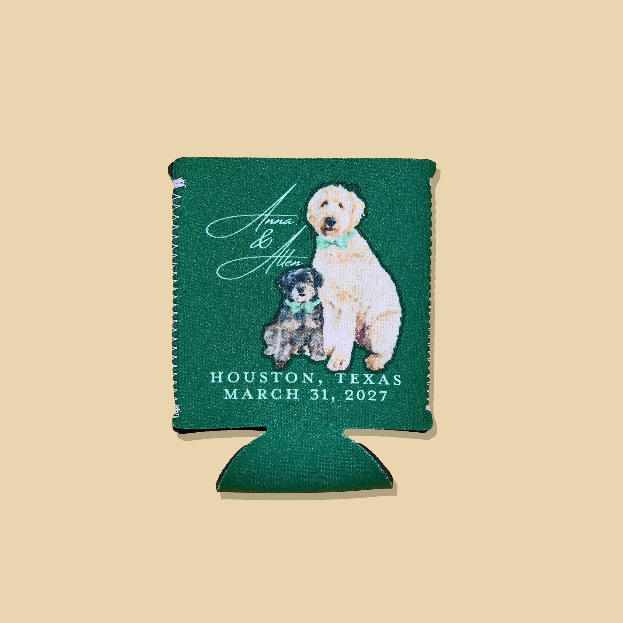 Custom Full Color Pet Picture Can Coolers