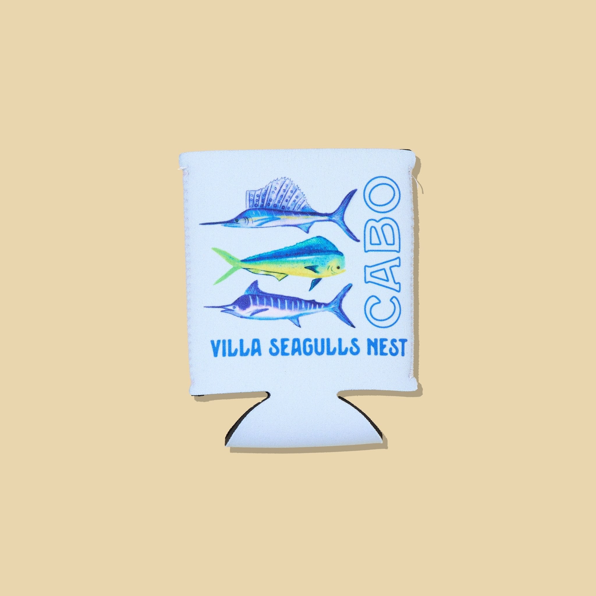 Custom Full Color Watercolor Fish Can Coolers