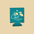 Custom Full Color Watercolor Lemon Can Coolers