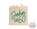 Custom Golf Birthday Party Welcome Tote Bags