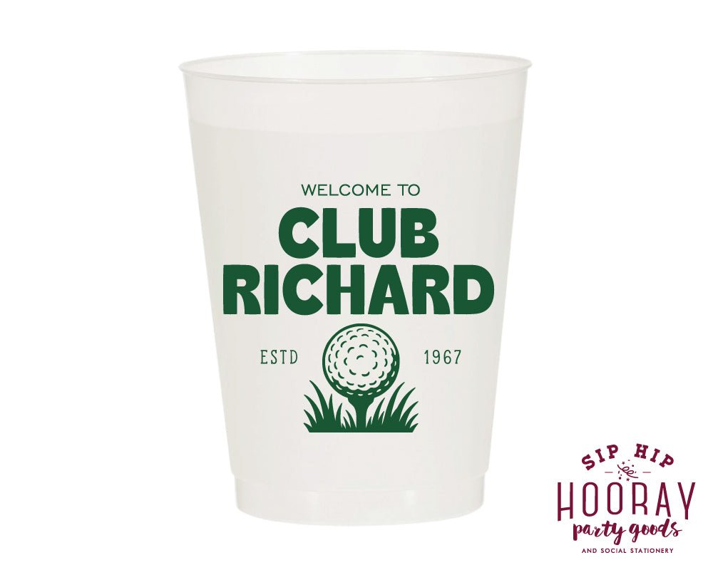 Custom Golf Club Frosted Cups