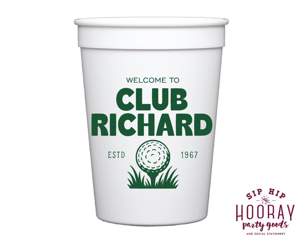 Custom Golf Club Stadium Cups