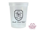 Custom Golf Social Club Initials Stadium Cups
