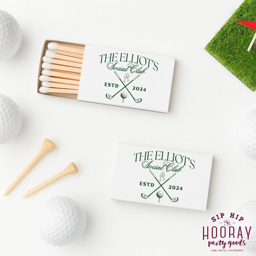 Custom Golf Social Club Matchbox