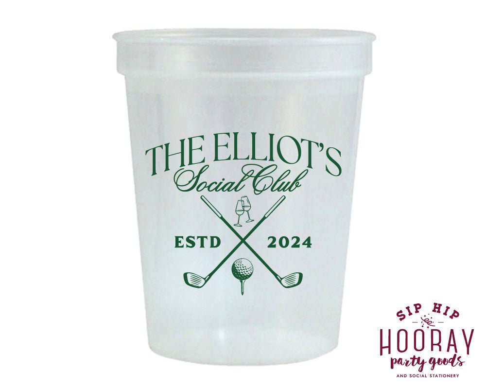 Custom Golf Social Club Stadium Cups