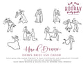 Custom Hand-Drawn Bride and Groom