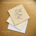Custom Luxe Woven Wedding Napkins