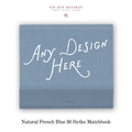 Custom Natural French Blue Luxe 30 Strike Matchbooks