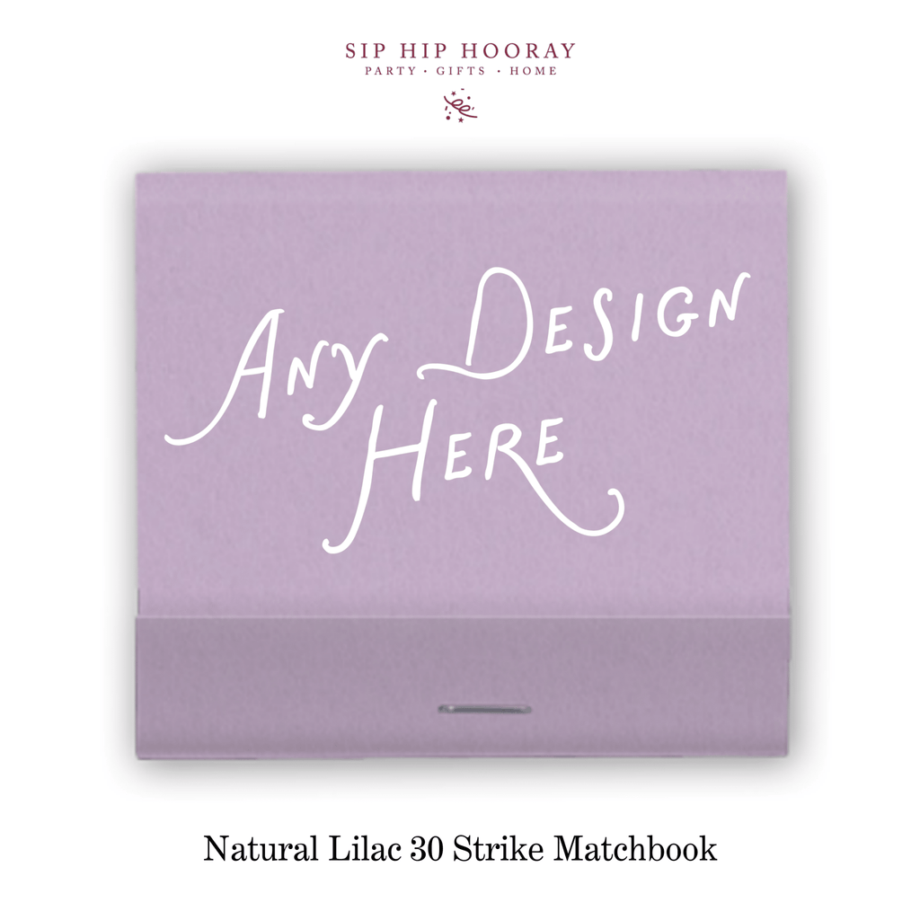 Custom Natural Lilac Luxe 30 Strike Matchbooks