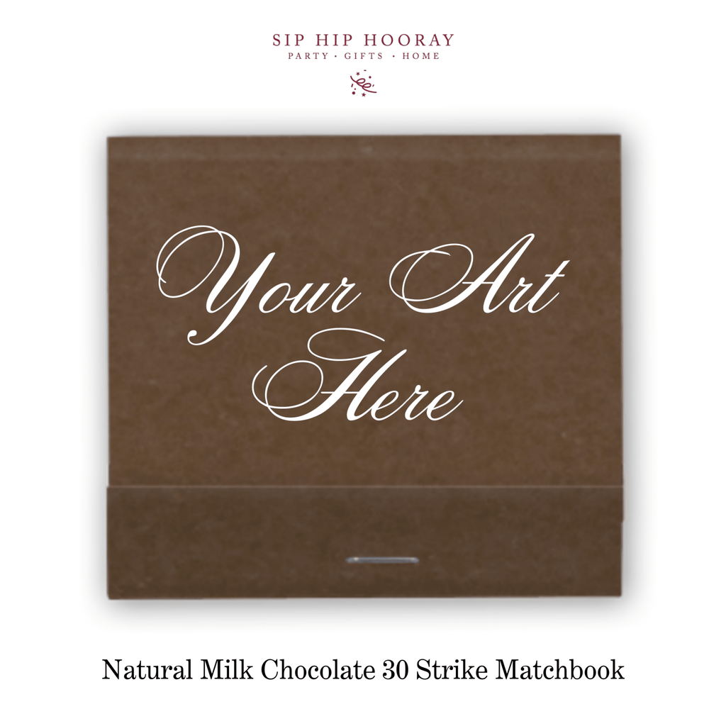 Custom Natural Milk Chocolate Luxe 30 Strike Matchbooks