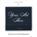 Custom Natural Navy Luxe 30 Strike Matchbooks