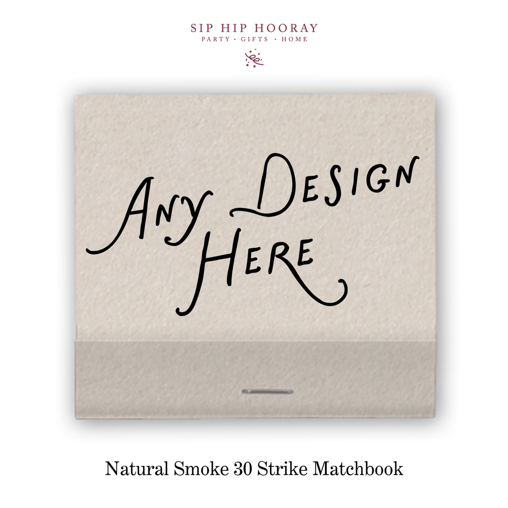Custom Natural Smoke Luxe 30 Strike Matchbooks