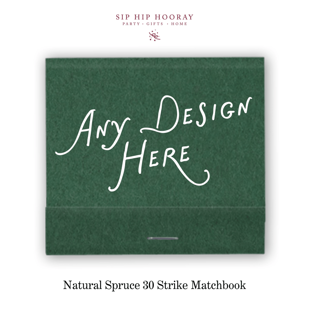 Custom Natural Spruce Luxe 30 Strike Matchbooks