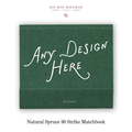 Custom Natural Spruce Luxe 30 Strike Matchbooks