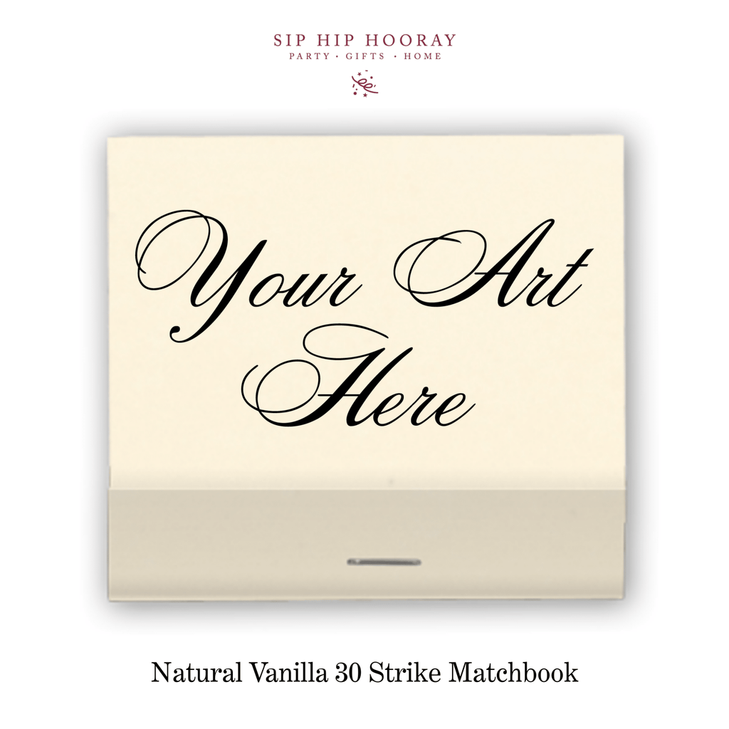 Custom Natural Vanilla Luxe 30 Strike Matchbooks