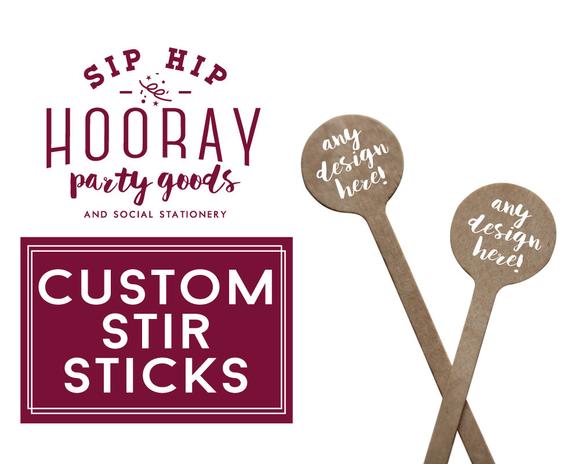 Custom Pet Drawing Stir Sticks