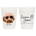 Custom Pet Photo 16oz Full Color Frosted Wedding Cups