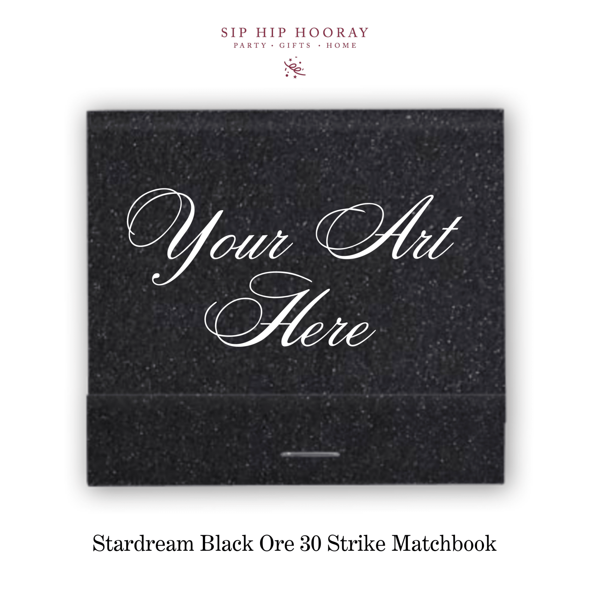 Custom Stardream Black Ore Luxe 30 Strike Matchbooks