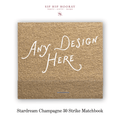 Custom Stardream Champagne Luxe 30 Strike Matchbooks