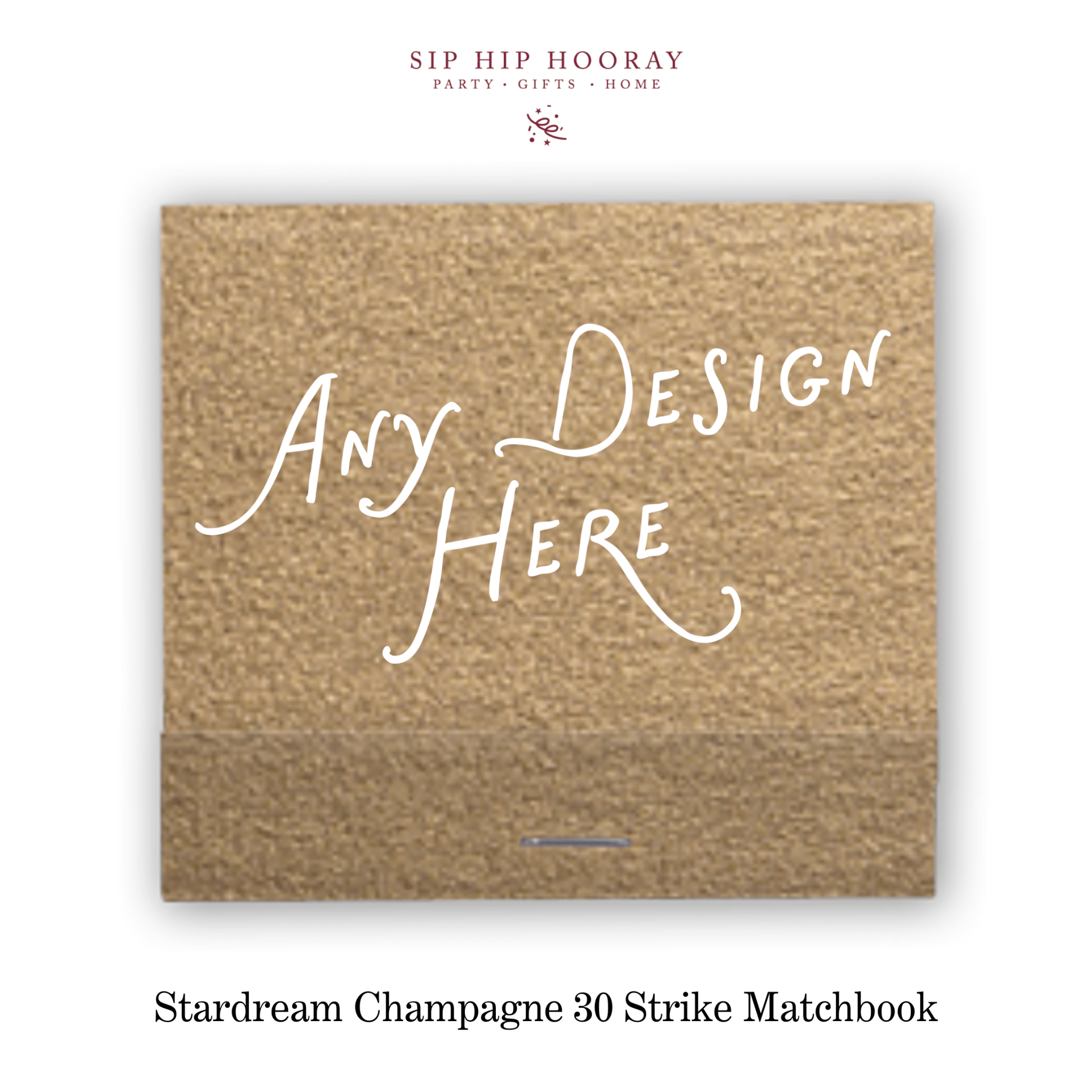 Custom Stardream Champagne Luxe 30 Strike Matchbooks