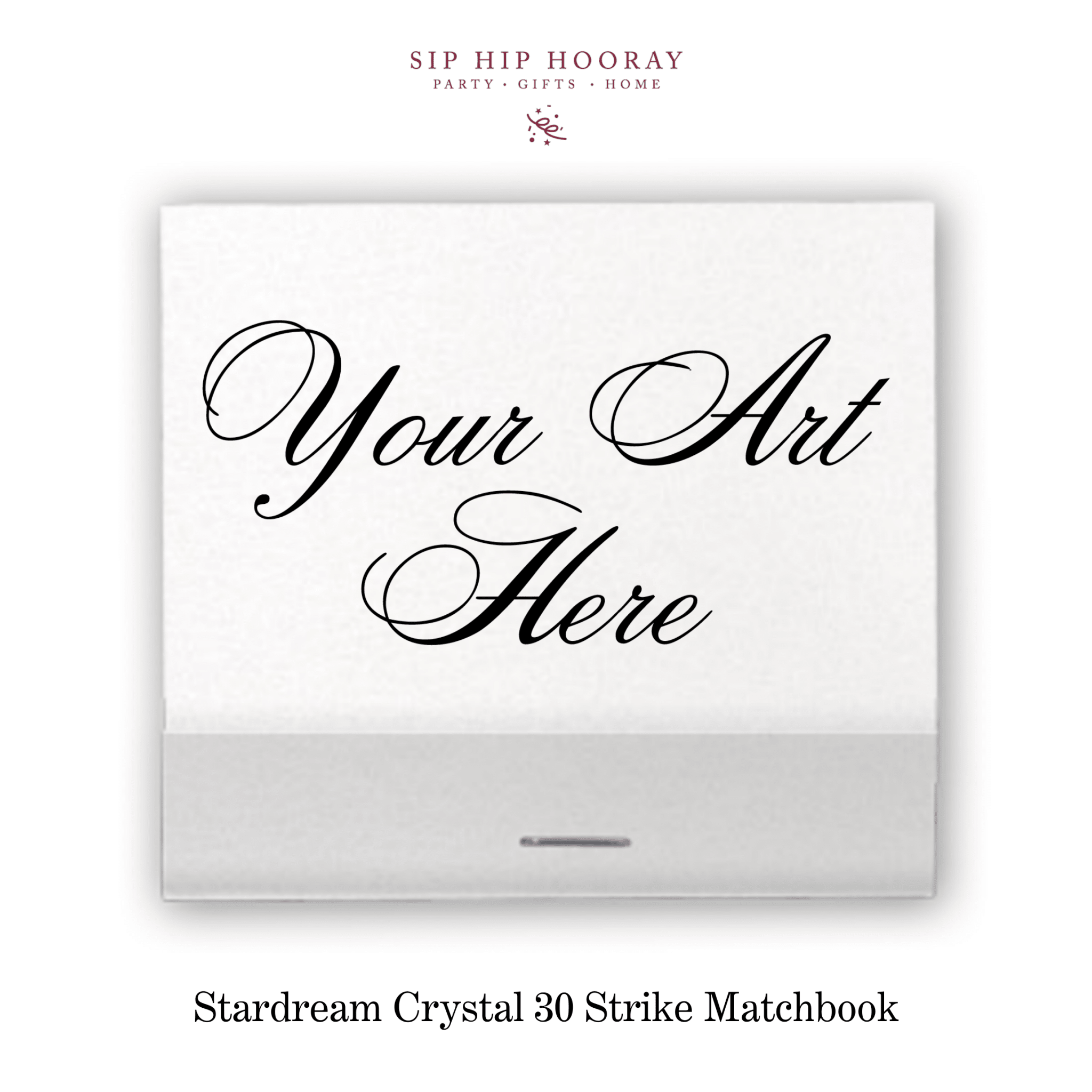 Custom Stardream Crystal Luxe 30 Strike Matchbooks