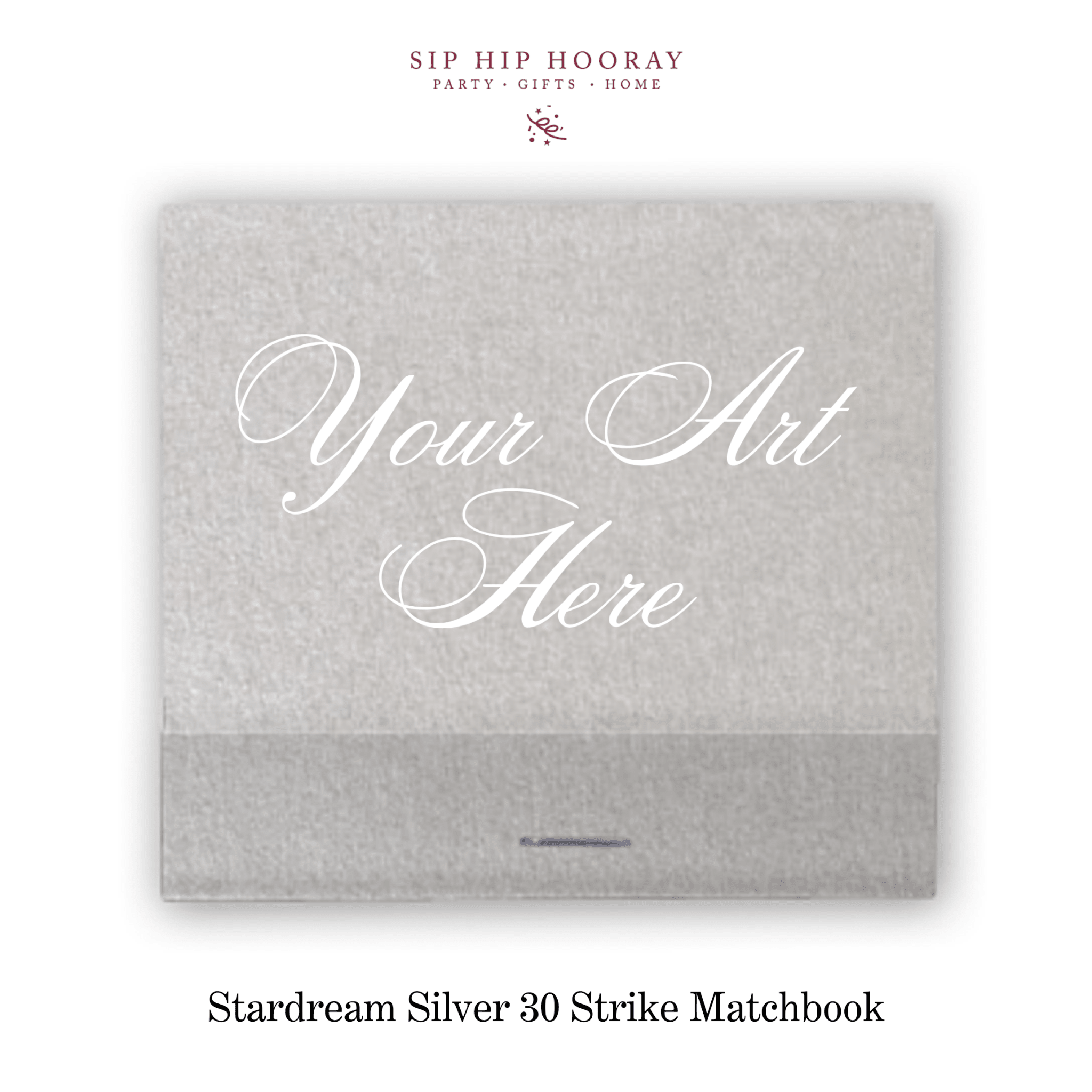 Custom Stardream Silver Luxe 30 Strike Matchbooks