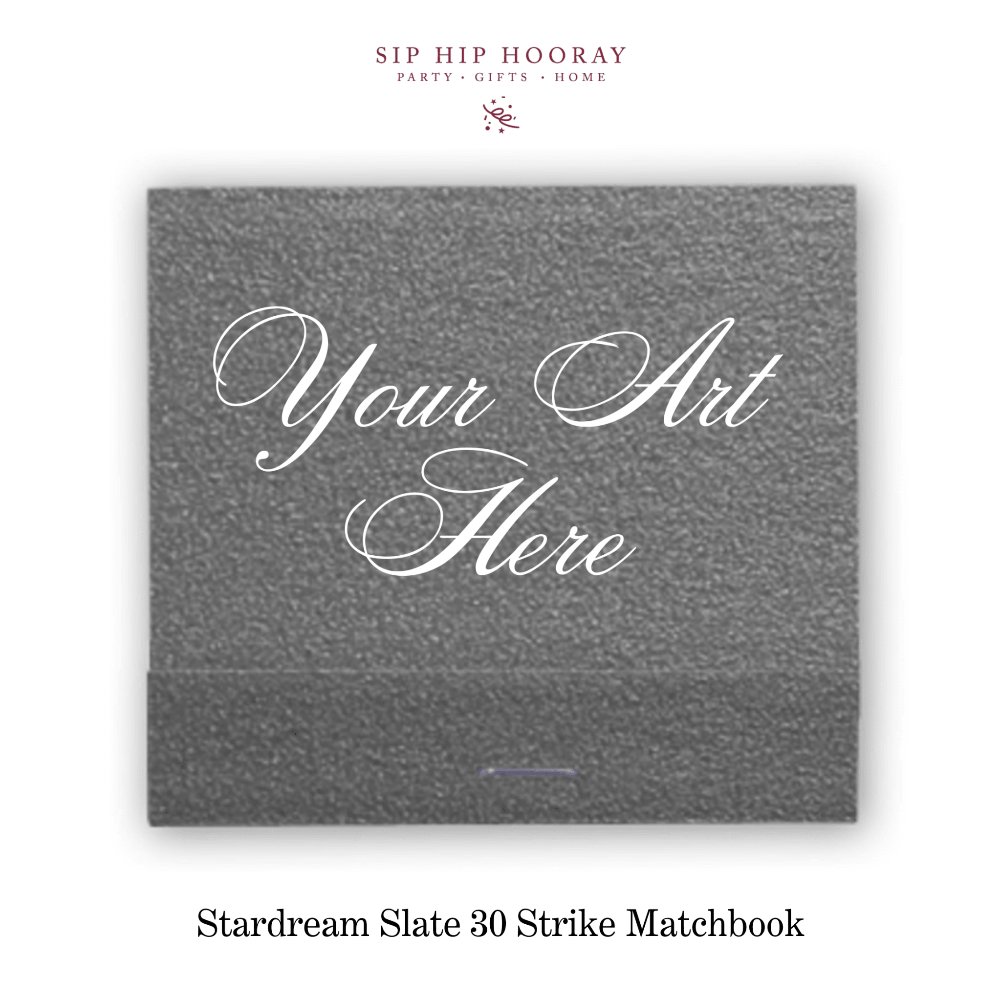 Custom Stardream Slate Luxe 30 Strike Matchbooks