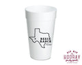 Custom Texas Ranch Foam Cups
