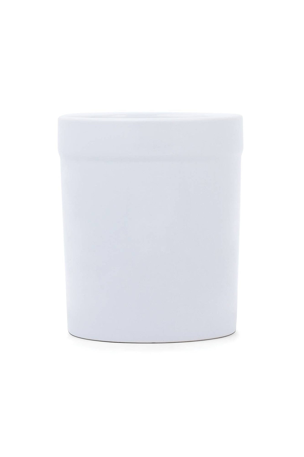 Stoneware Utensil Holder, White