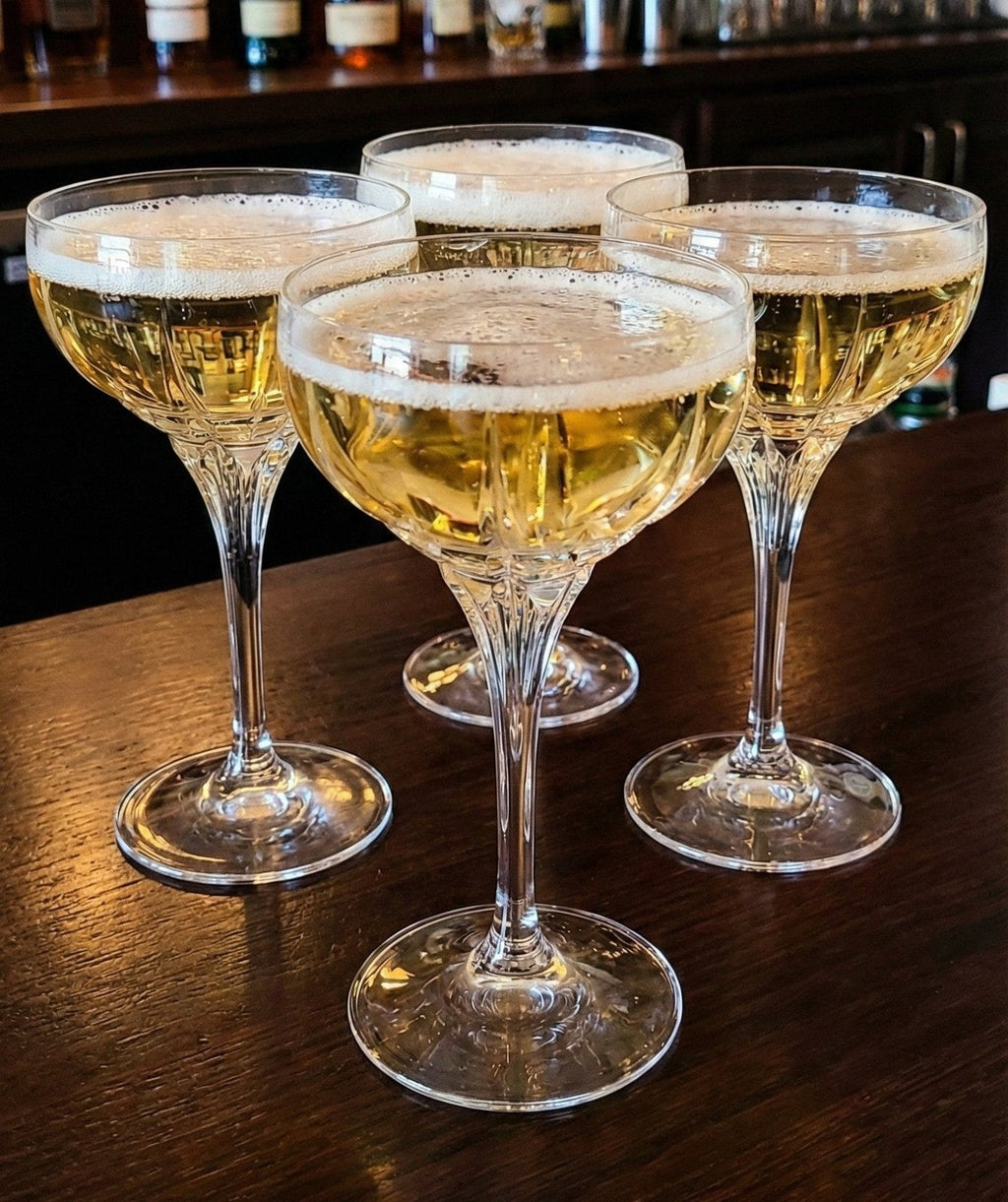 DaVinci Crystal Carrara Champagne Saucer