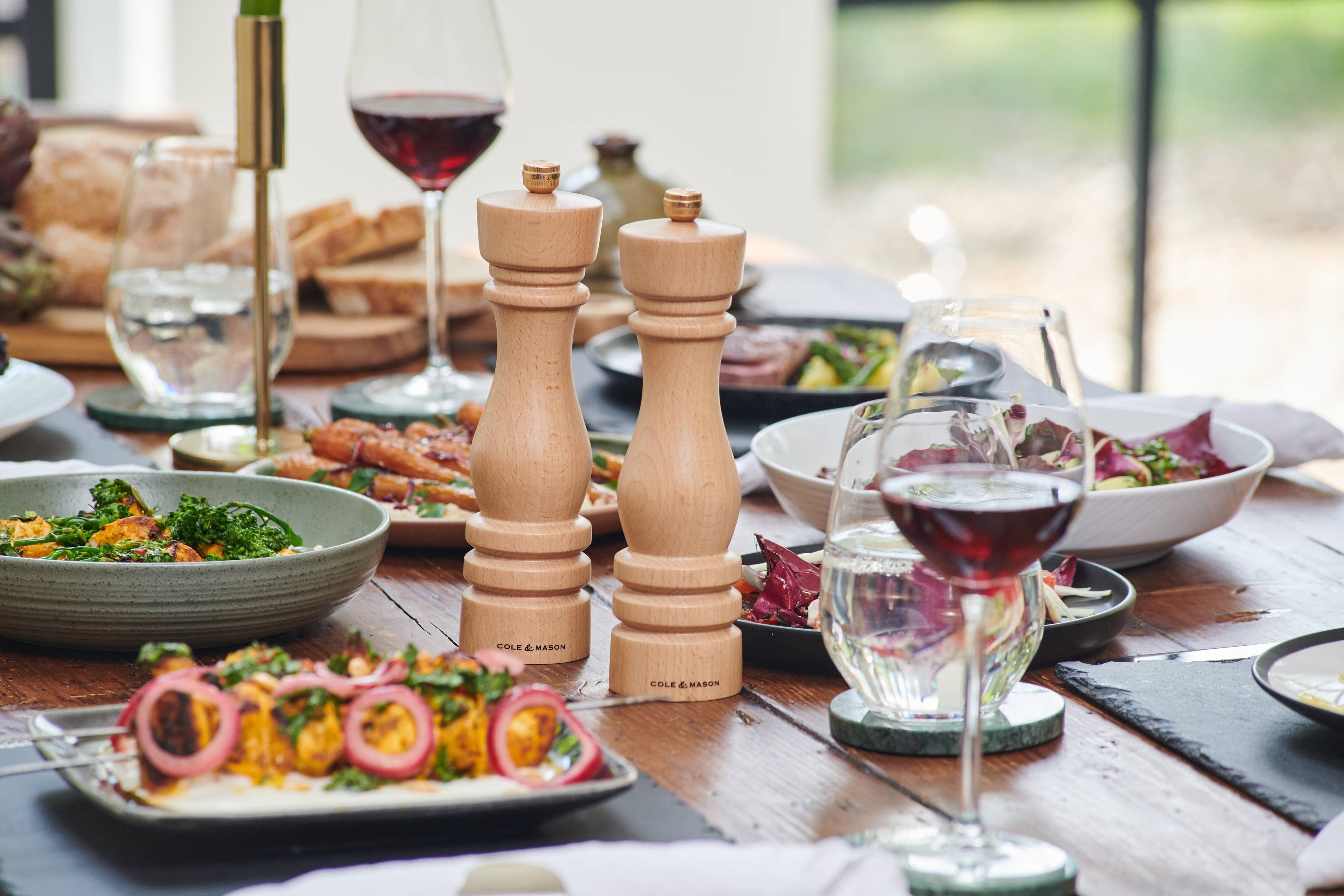 Natural Beech Salt & Pepper Mills