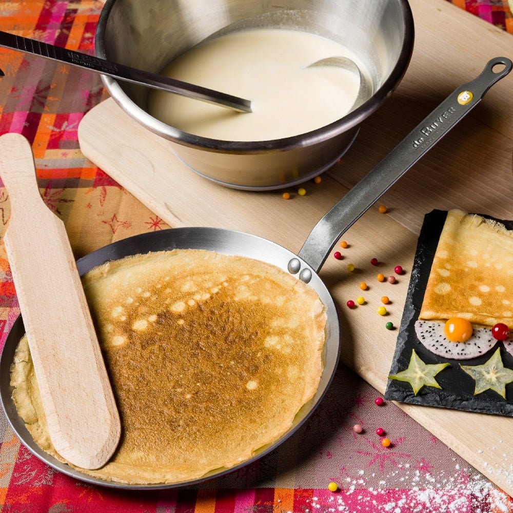 De Buyer Mineral B Element 9.5" (24cm) Iron Crêpe Pan